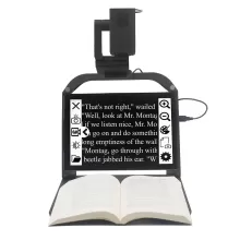 Görselde, üst kısmında bir kamera veya sensör bulunan Onyx Pro yer alıyor. Cihazın altında ekran mevcut ve ekranda "That's not right," wailing cümlesi yazıyor. Arka plan beyaz. Ayrıca, ekranın üzerinde sağ tıklayıp büyütebileceğiniz bir simge bulunuyor.
